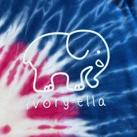 Ivory Ella Heritage Midnight Burst Tie Dye OVERSIZED Hoodie Size Small - Picture 7 of 15